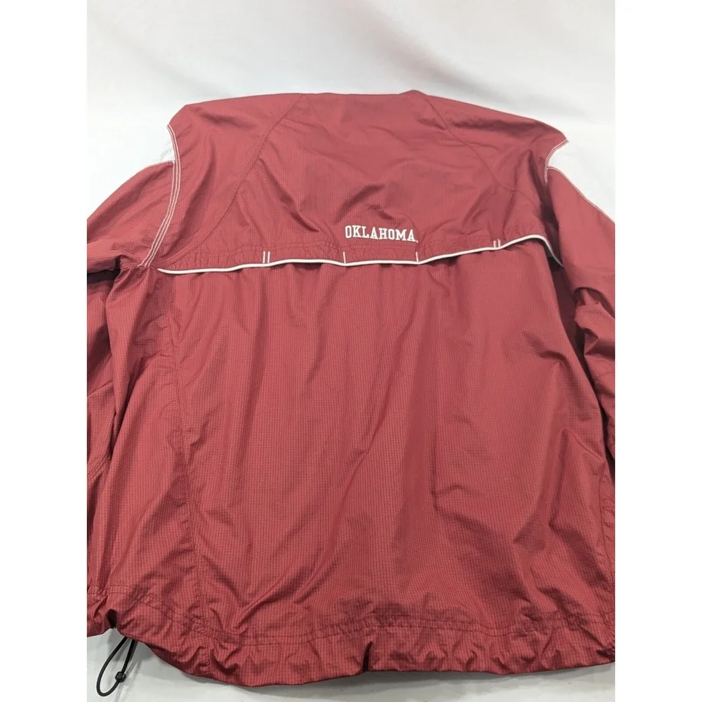 Oklahoma Sooners Football Nike Storm Fit Lightweight Quarter Zip Pullover  L EUC